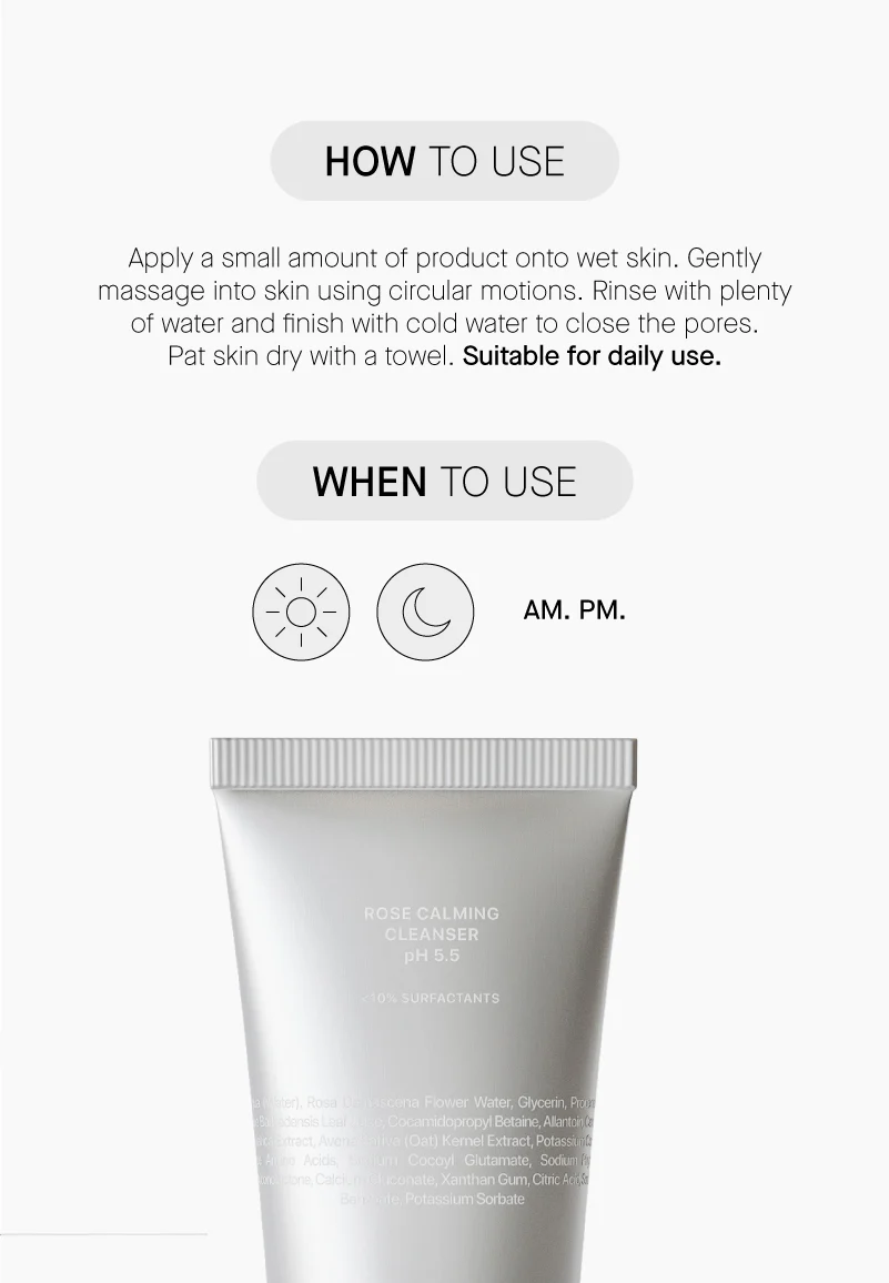 Rose Calming Cleanser Ph 5.5 - Image 6