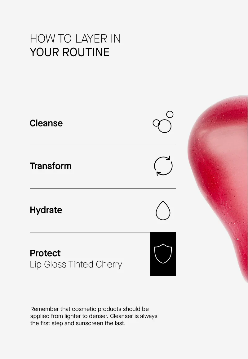 Tinted Lip Gloss Cherry - Image 10