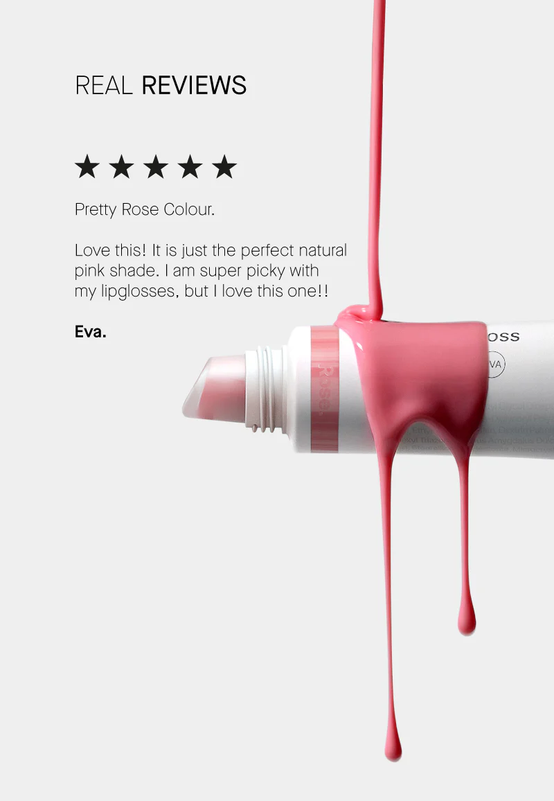 Tinted Lip Gloss Rose - Image 10