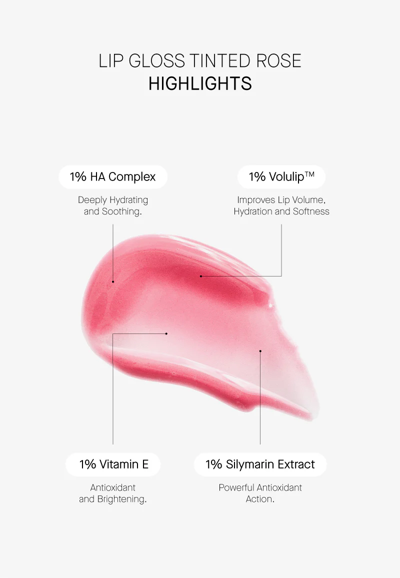 Tinted Lip Gloss Rose - Image 6