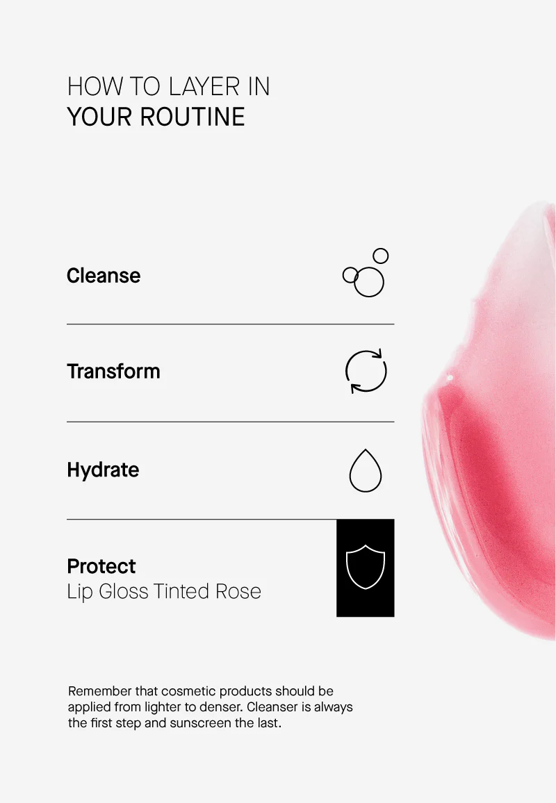 Tinted Lip Gloss Rose - Image 9